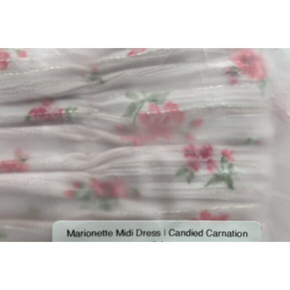 NWT $128 RUMORED Marionette midi dress / candied carnation S - Picture 6 of 14